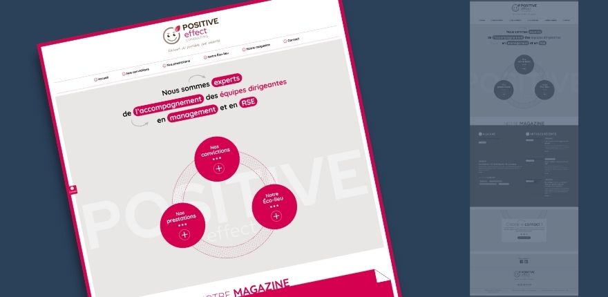 Site web Positive Effect avec Magazine