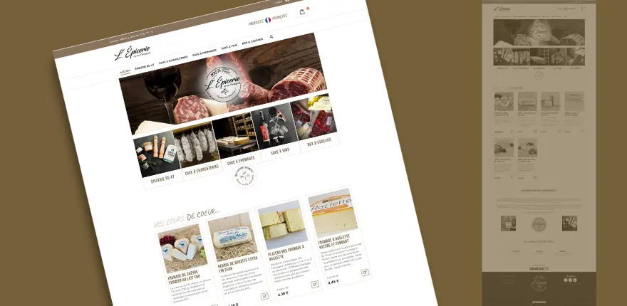 L'épicerie de nos campagnes : ecommerce personnalisé pour une épicerie en ligne