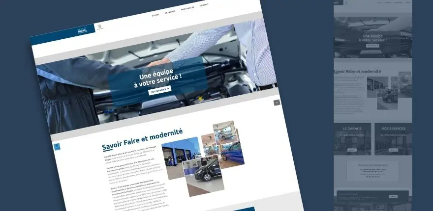 Garage Thorel, refonte de site wordpress