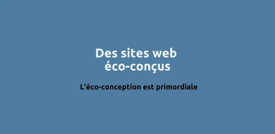 L'avenir d'un site web : l'éco-conception